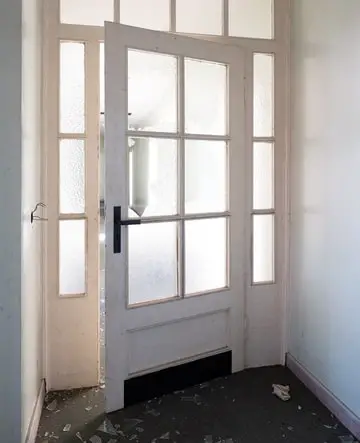 damaged door open